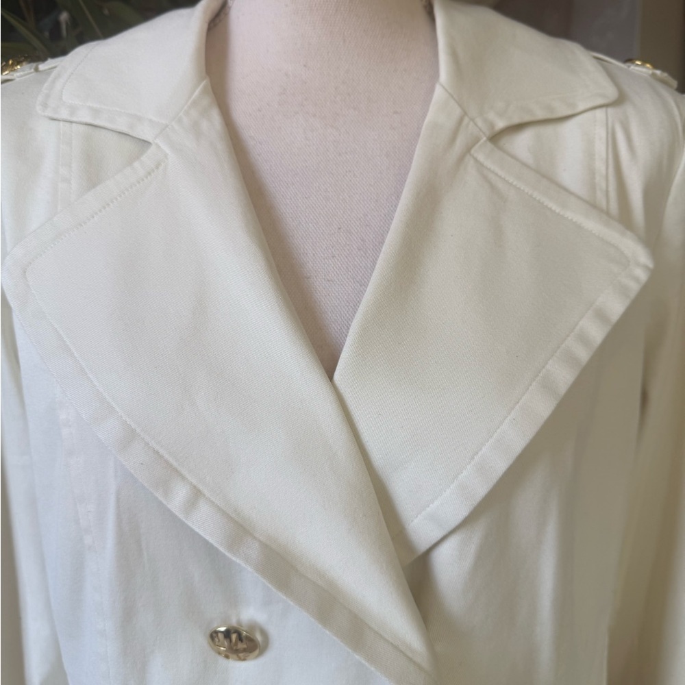 LINEA by LOUIS DELL’ OLIO ladies, off-white, long sleeve blazer, medium - Picture 6 of 16